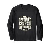 Certified Cryptid Investigator Paranormal Hunter Long Sleeve T-Shirt