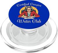 Certified Cursive Writer Club Old Handwriting Readability PopSockets PopGrip for MagSafe