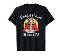 Certified Cursive Writer Club Old Handwriting Readability T-Shirt