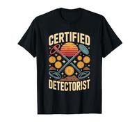 Certified Detectorist Coin Hunting Treasure Seeker Value Graphic T-Shirt