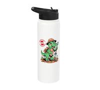 Certified Dirt Explorer Dinosaur Funny Mud Adventure Kids Stainless Steel Insulated Water Bottle