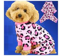 Certified Dog Pajamas Costume Onesie for Small, Medium, Large Dogs Clothes - Breathable, Elastic, Skin-Friendly Cute Puppy Dresses (Global Leading Authentic Brand Factory Direct) Pink,X-S