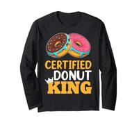 Certified Donut King Funny Gifts Idea for Donat Lovers Long Sleeve T-Shirt