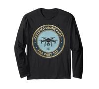 Certified Drone Pilot FAA Part 107 Long Sleeve T-Shirt