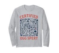Certified Egg Spert Funny Chicken Keeper Farmers Long Sleeve T-Shirt