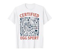 Certified Egg Spert Funny Chicken Keeper Farmers T-Shirt