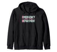 Certified Emergency Room Nursing School Technician ED Doctor Zip Hoodie