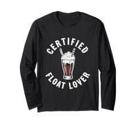 Certified Float Lover Funny Root Beer Float Humor Long Sleeve T-Shirt
