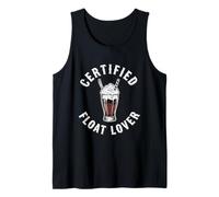 Certified Float Lover Funny Root Beer Float Humor Tank Top