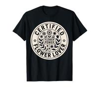 Certified Flower Lover Flower Power Retro Boho Nature T-Shirt