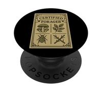 Certified Forager Wild Edibles Mushroom Hunter PopSockets Adhesive PopGrip