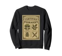 Certified Forager Wild Edibles Mushroom Hunter Sweatshirt
