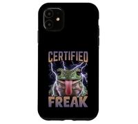 Certified Freak Frog Funny Cursed Meme Case for iPhone 11