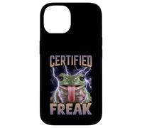 Certified Freak Frog Funny Cursed Meme Case for iPhone 14