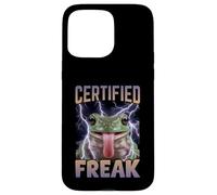 Certified Freak Frog Funny Cursed Meme Case for iPhone 15 Pro Max