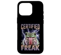 Certified Freak Frog Funny Cursed Meme Case for iPhone 16 Pro