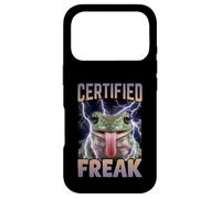 Certified Freak Frog Funny Cursed Meme Case for iPhone 17 Pro