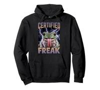 Certified Freak Frog Funny Cursed Meme Pullover Hoodie