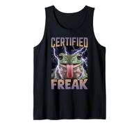 Certified Freak Frog Funny Cursed Meme Tank Top