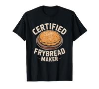 Certified Frybread Maker Retro Badge Native American Cooking T-Shirt