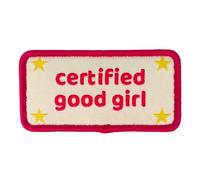 Certified Good Boy Girl Dog Harness Patches | Hoop & Loop Funny Cute Dogs Patch for Removable Vest Collar Tactical Working Moral Training Tracking Service Dog Doggie Pet Embroidery Accessories (Girl)