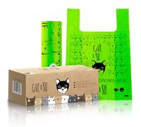 Certified Home Compostable Cat Litter Bags For Poop/Large Dog Poop Bag - 10% to Charity, Cornstarch-Based Compostable Dog Poop Bags + Cat Litter Trash Bags (30 Extra Large Disposable Litter Bags)
