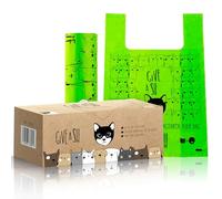 Certified Home Compostable Cat Litter Bags For Poop/Large Dog Poop Bag - 10% to Charity, Cornstarch-Based Compostable Dog Poop Bags + Cat Litter Trash Bags (60 Extra Large Disposable Litter Bags)