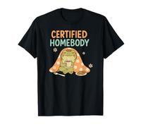 Certified Homebody Frog Cozy Coffee Relaxed Vibes T-Shirt