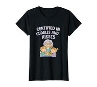 Certified in Cuddles and Kisses Grandparent Novelty T-Shirt