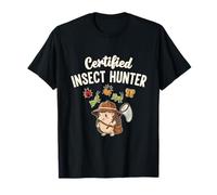 Certified Insect Hunter Cute Hedgehog Bug Lover T-Shirt