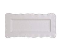 Certified International 27428 Perlette Cream Rectangular Platter 19" x 9" Servware, Accessories,Hostess Serving, Melamine