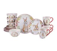 Certified International Easter Garden 16 pc Dinnerware Set, Service for 4, Multicolored