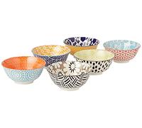 Certified International Porcelain Chelsea 6.25" Bowls, Set of 6,Multicolored