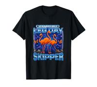 Certified Leg Day Skipper Unhinged Gym Rat Lifter Gen Z Meme T-Shirt