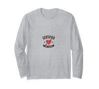 Certified Love Expert: Romantic Humor for Couples Long Sleeve T-Shirt, Adult Unisex, Heather Grey, XXL