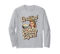 Certified Mashed Potato Expert Funny Sweet Potato Lover Long Sleeve T-Shirt