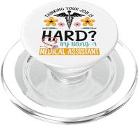 Certified Medical Assistant CMA Thinking Your Job Is Hard? PopSockets PopGrip for MagSafe