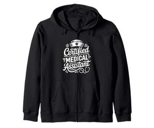 Certified Medical Assistant MA Medicine Zip Hoodie