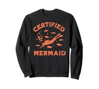 Certified Mermaid Scuba Dive Certification Humor Sweatshirt