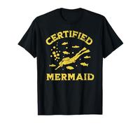 Certified Mermaid Scuba Dive Certification Humor T-Shirt