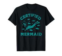 Certified Mermaid Scuba Dive Certification Humor T-Shirt
