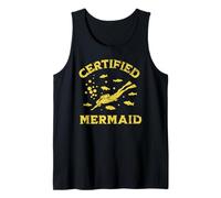 Certified Mermaid Scuba Dive Certification Humor Tank Top