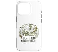 Certified Moss Enthusiast Vintage Botanical Nature Tee Case for iPhone 16 Pro