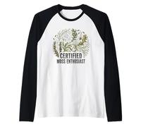 Certified Moss Enthusiast Vintage Botanical Nature Tee Raglan Baseball Tee