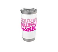 Certified Muscle Mommy On Back Stainless Steel Insulated Tumbler