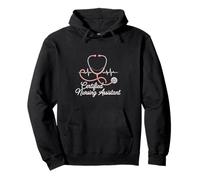 Certified Nursing Assistant Stethoscope Heartbeat Pullover Hoodie