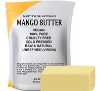 Certified Organic Mango Butter Large 1 lb, Cold Pressed, Unrefined by Mary Tylor Naturals, Premium Grade Raw Pure Mango Butter, Amazing Skin Nourishment Great Moisturizer