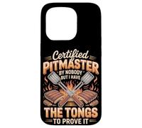 Certified Pitmaster By Nobody But I Have The Tongs Case for iPhone 15 Pro