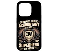 Certified Public Accountant By Day CPA Superhero By Night Case for iPhone 15 Pro