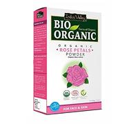 Certified Pure Organic Rose Petals Powder with 100g by Indus Valley